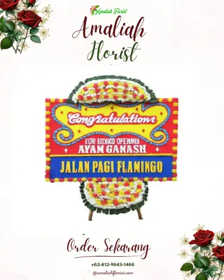 Sewa Papan Bunga Jinggotan